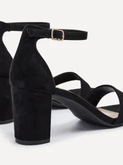 Linzi Noir - talons carrés à bout ouvert Franki Best