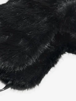 Lipsy Noir - Chapeau de trappeur en fausse fourrure avec pompons Hot