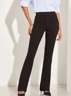 Lipsy Noir - pantalon bootleg taille haute évasé