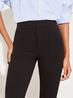 Lipsy Noir - pantalon bootleg taille haute évasé