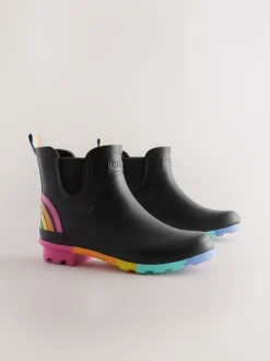 Little Bird by Jools Oliver Noir - Adultes Rainbow Welly Boots Discount