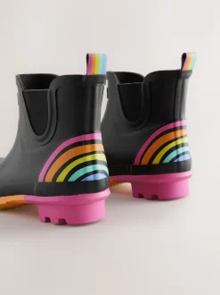 Little Bird by Jools Oliver Noir - Adultes Rainbow Welly Boots Discount