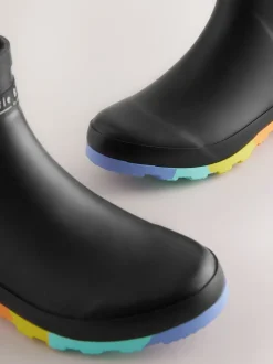 Little Bird by Jools Oliver Noir - Adultes Rainbow Welly Boots Discount