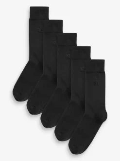 Next Noir à logo - Chaussettes fraîches brodées durables