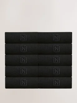 Next Noir à logo - Chaussettes fraîches brodées durables