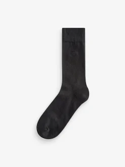 Next Noir à logo - Chaussettes fraîches brodées durables Best