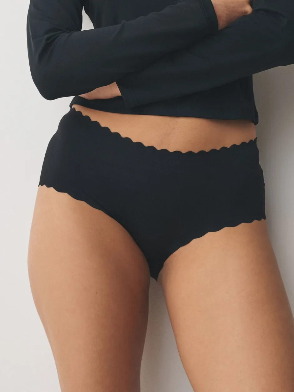 Next Noir - Lot 3 culottes festonnées invisibles Sale