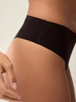 Next Noir - Lot 3 culottes invisibles et confortables String taille haute Hot