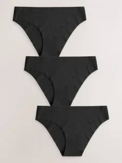 Next Noir - Lot 3 culottes invisibles et confortables Brésilien Outlet