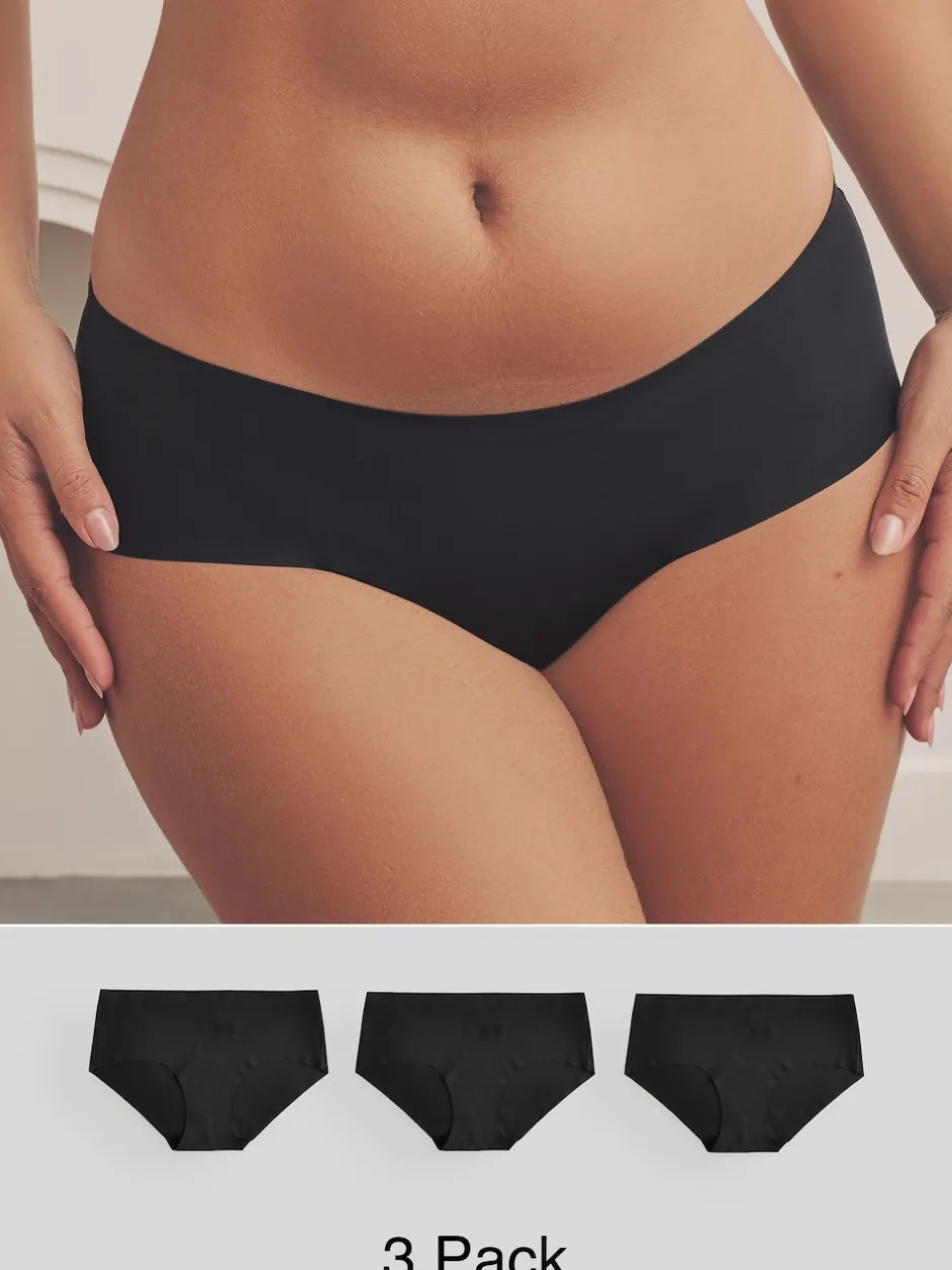 Next Noir - Lot 3 culottes invisibles et confortables Court Clearance
