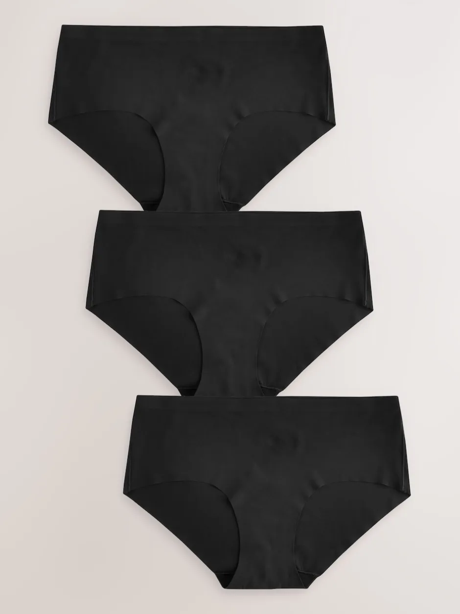 Next Noir - Lot 3 culottes invisibles et confortables Court Clearance