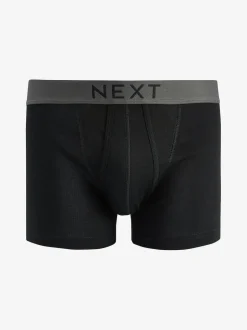 Next Noir - Lot de 10 - A-Front Pure 100% Coton Boxer Outlet