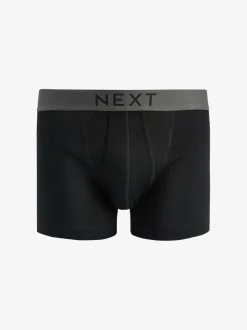 Next Noir - Lot de 4 - A-Front Pure 100% Coton Boxer Hot