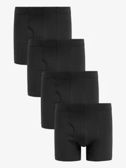 Next Noir - Lot de 4 - Boxers avec ouverture sur le devant Sale