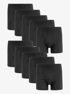 Next Noir - Lot de 10 - Boxers avec ouverture sur le devant Outlet