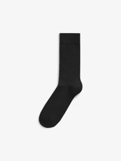 Next Noir - Lot de 18 - Chaussettes riches en coton pour homme Clearance