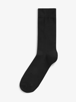 Next Noir - Lot de 12 - Chaussettes riches en coton pour homme New