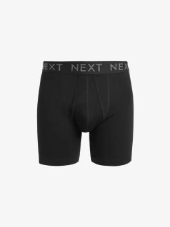 Next Noir - Lot de 10 - Sports Longer Length A-Front Boxer Clearance