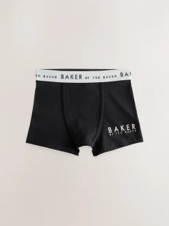Baker by Ted Baker Noir - Lot de 5 boxers garçon Online
