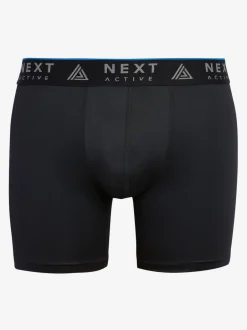 Next Noir - Lot de 4 boxers de sport longs