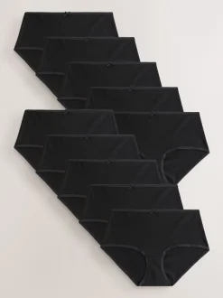 Next Noir - Lot de 10 caleçons en coton Mi-long Sale