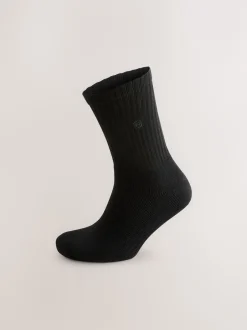 Next Noir - Lot de 4 chaussettes de sport rembourrées Clearance