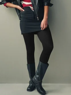 Next Noir - Lot de 1 collants en maille en laine thermique Blend Hot