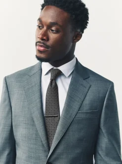 Next - Lot de 2 cravates clip texturées Noir