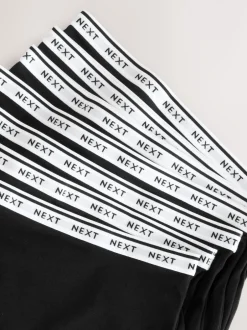 Next Noir - Lot de 7 culottes à logo en coton Slip gainant Hot
