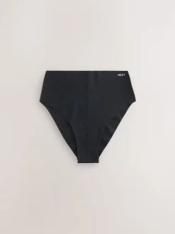 Next Noir - Lot de 3 culottes en coton majoritaire sans VPL Outlet