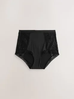 Next Noir - Lot de 2 culottes en dentelle et microfibre Discount