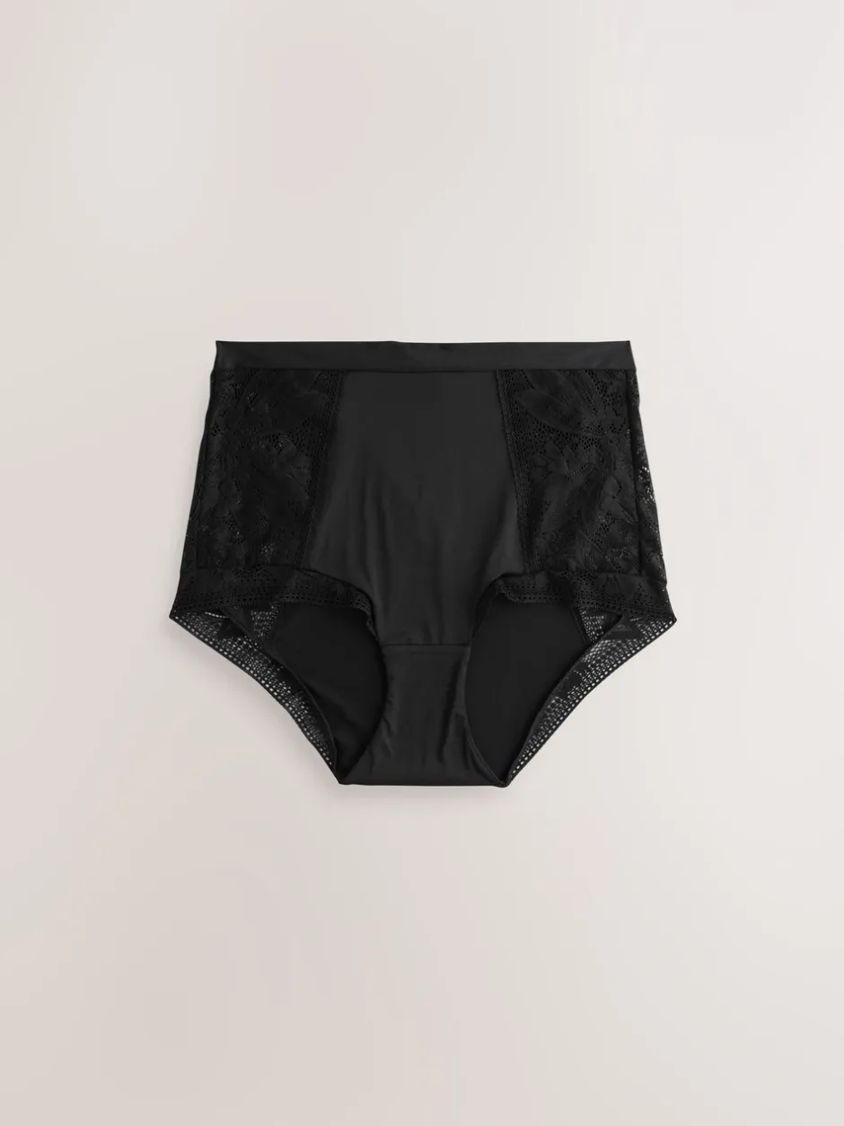 Next Noir - Lot de 2 culottes en dentelle et microfibre Discount
