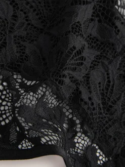 Next Noir - Lot de 3 culottes NVPL en dentelle sur le devant New