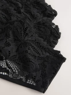 Next Noir - Lot de 3 culottes NVPL en dentelle sur le devant New