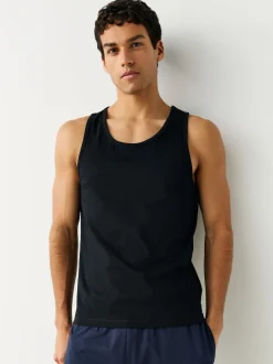 Next Noir - Lot de 2 débardeurs à superposer purs 100% coton Online