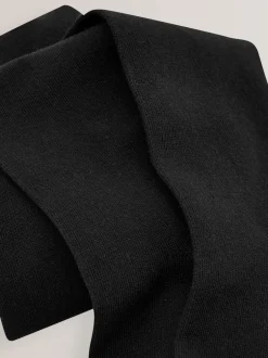 Next - Lot de 3 de collants pour l'école en coton riche Noir Outlet