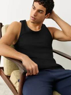 Next Noir - Lot de 5 gilets à superposer 100% coton Sale