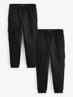 Next Noir - Lot de 2 joggings cargo (3-16ans) Sale