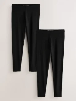 Next Noir - Lot de 2 leggings intégraux Outlet