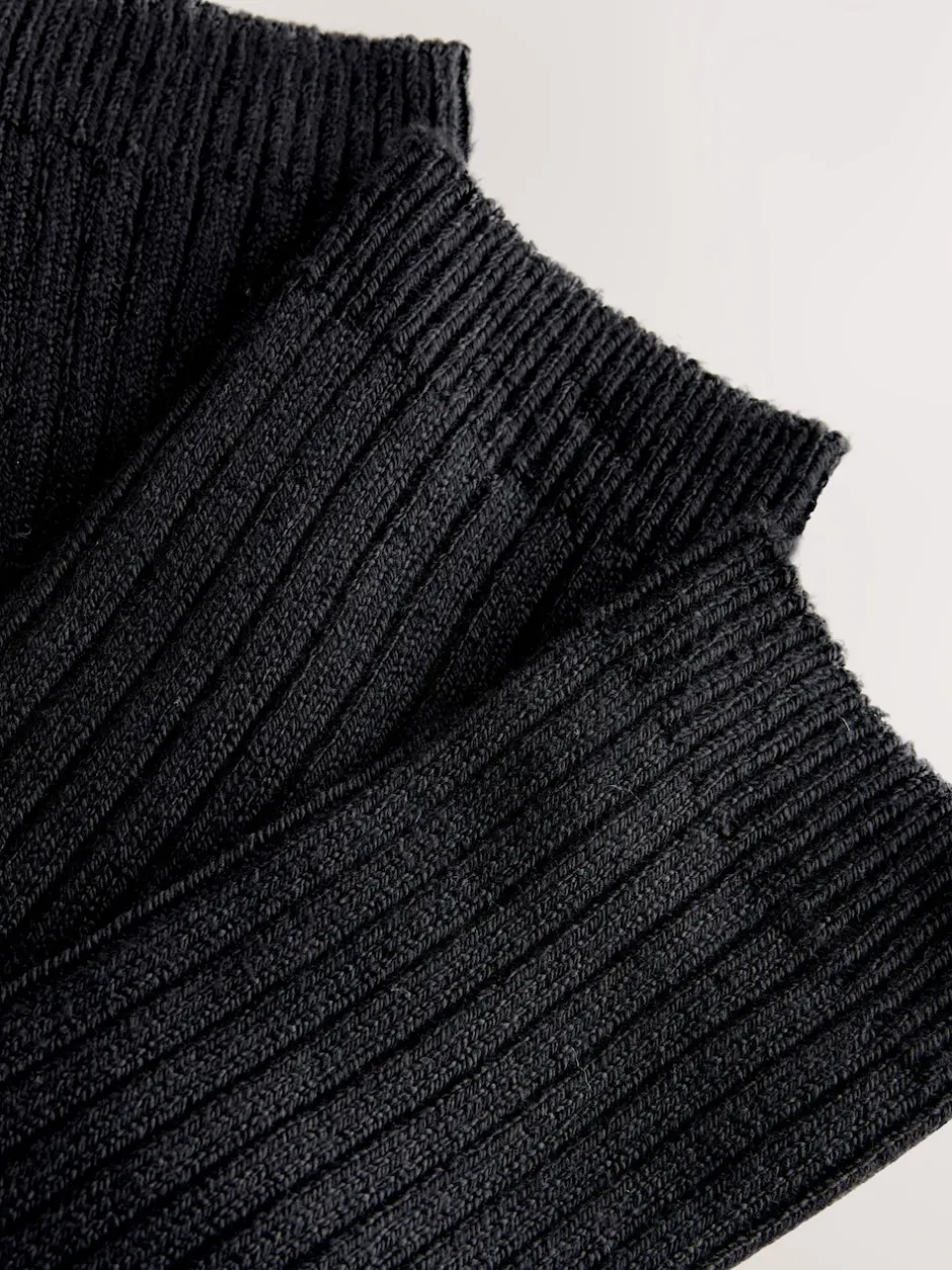 Next Noir - Lot de 3 paires de chaussettes côtelées à poignée chaude Hot