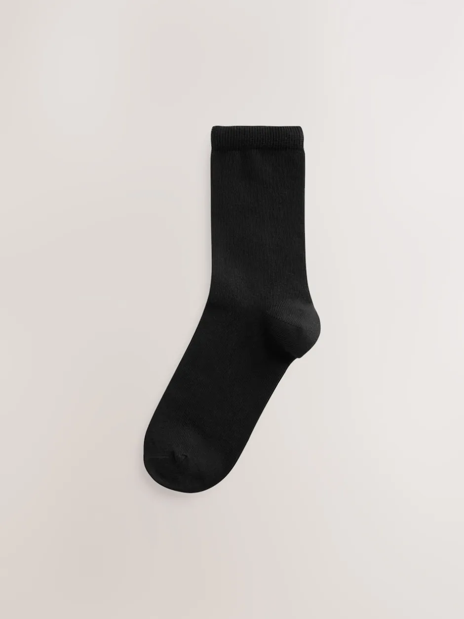 Next Noir - Lot de 10 paires de chaussettes de cheville de base Sale