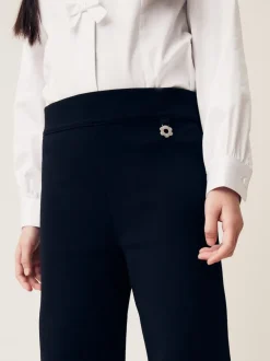 Next Noir - Lot de 2 pantalons d’école extensibles riches en coton à enfiler (3-17ans) Outlet