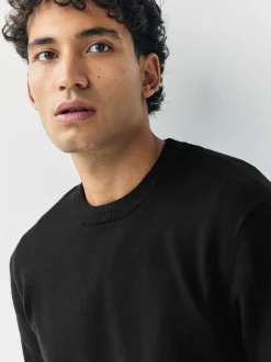 Next Noir - Lot de 2 pulls col rond doux au toucher coupe classique Sale