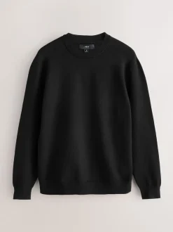 Next Noir - Lot de 2 pulls col rond doux au toucher coupe classique Sale