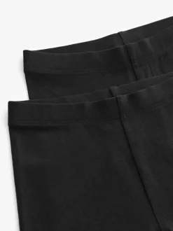 Next Noir - Lot de 2 shorts de vélo extensibles en coton riche (3-16ans) Best