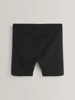 Next Noir - Lot de 5 shorts de vélo extensibles en coton riche (3-16ans) Clearance