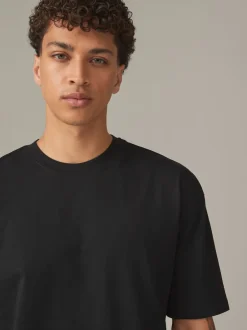 Next Noir - Lot de 5 t-shirts Essential en coton décontracté Hot