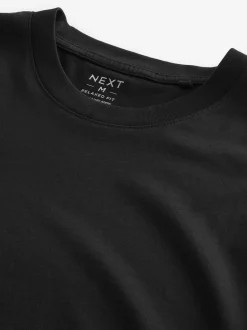 Next Noir - Lot de 5 t-shirts Essential en coton décontracté Hot