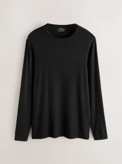 Next Noir - Lot de 2 t-shirts légers Thermogen à manches longues