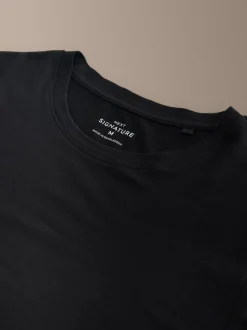 Next Noir - Lot de 2 t-shirts Signature TENCEL™ Lyocell Online